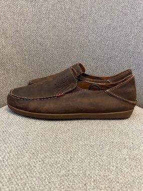 OLUKAI- Women's 8.5 Nohea Nubuck Leather Loafers